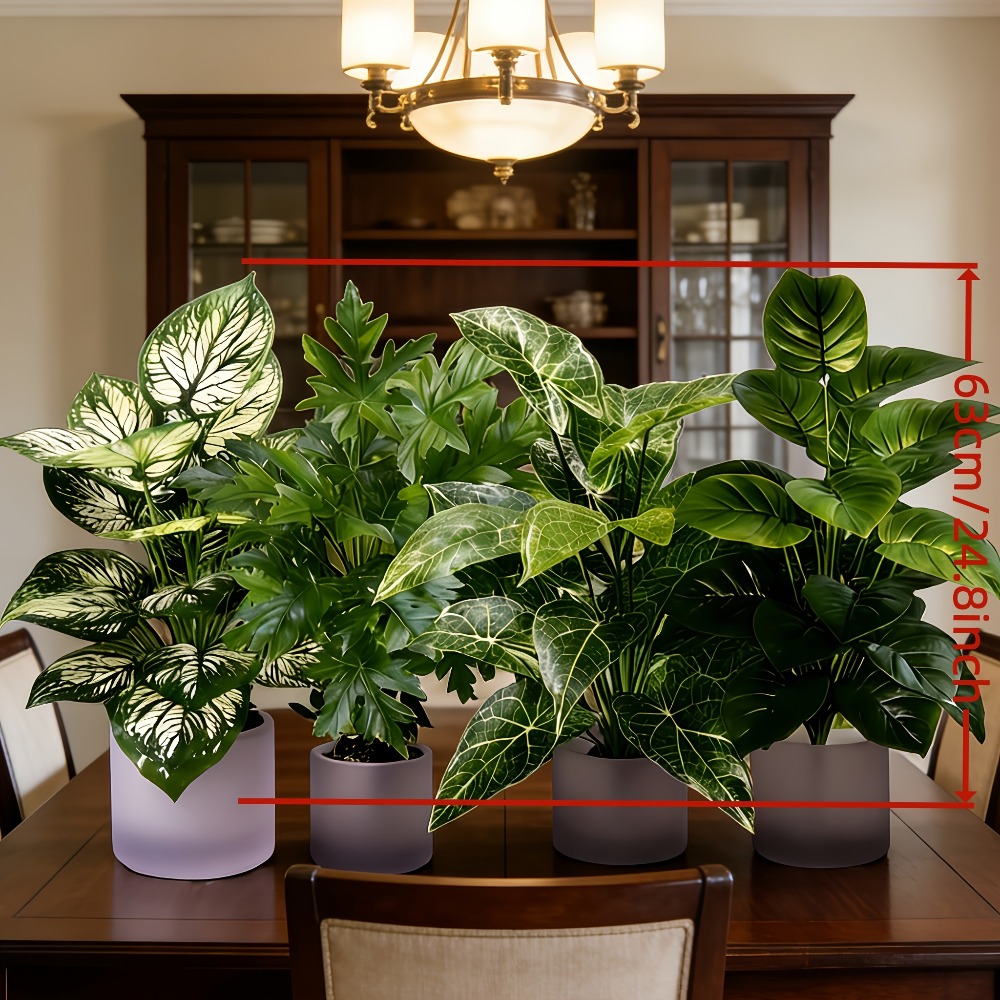 Set di 4 Piante Artificiali co - Dracaena Marginata recensione e prezzo